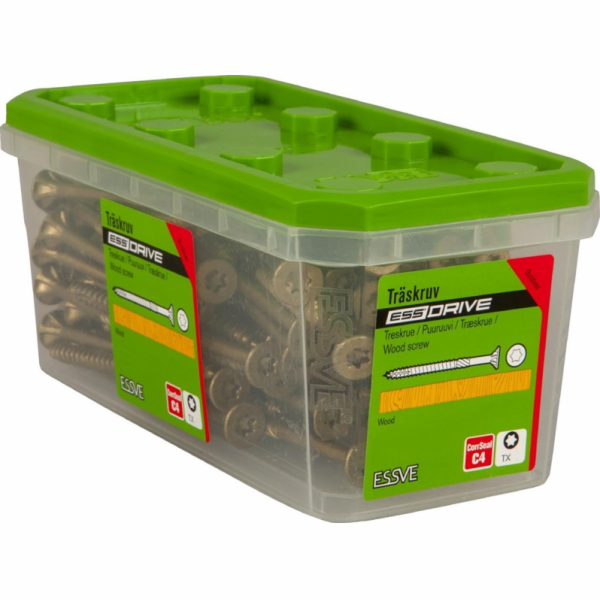 Vruty do dřeva Essve, 5 x 120 mm, TX25, 100 ks.