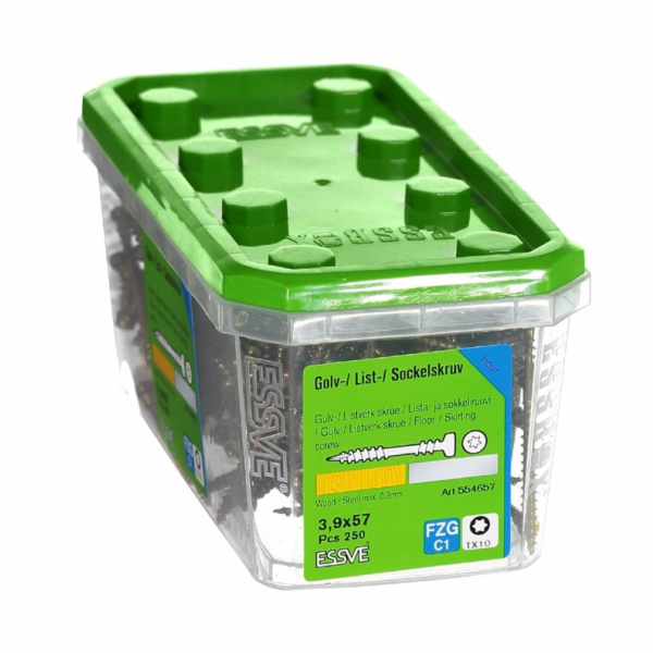 Vruty do dřeva Essve 3,9 mm x 57 mm, CR, TX10, 250 ks.
