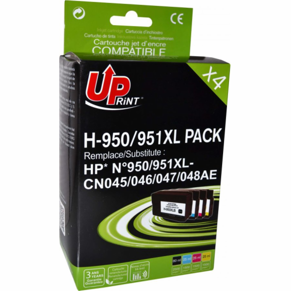 Sada inkoustů UPrint H-950/951XL / CN045AE (černá, azurov...