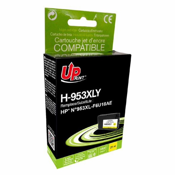 Inkoust UPrint kompatibilní s F6U18AE, HP 953XL, žlutý (H...