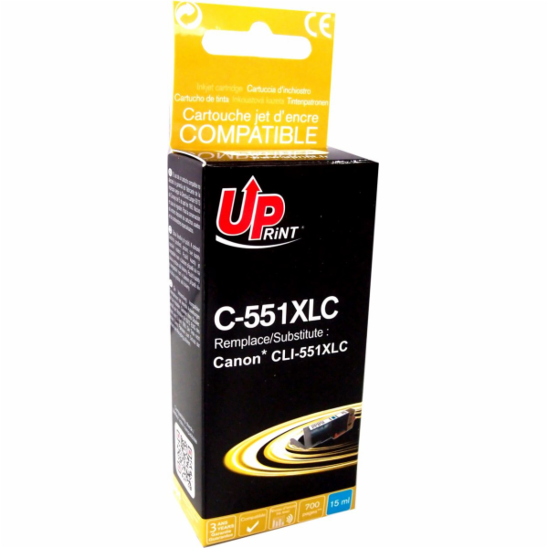 Inkoust UPrint C-551XLC / CLI551C XL (azurový)