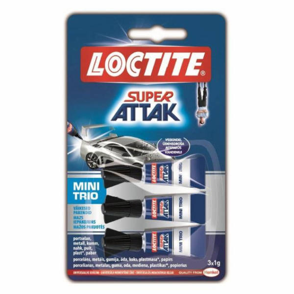 Univerzální lepidlo Loctite Super Bond Mini Trio, 3 g