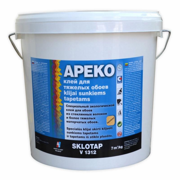 Sklolaminátové lepidlo na tapety Telluria Apeko, 9 kg