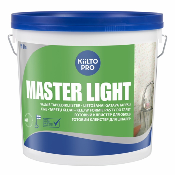 Lepidlo na tapety Kiilto Master light, 5L