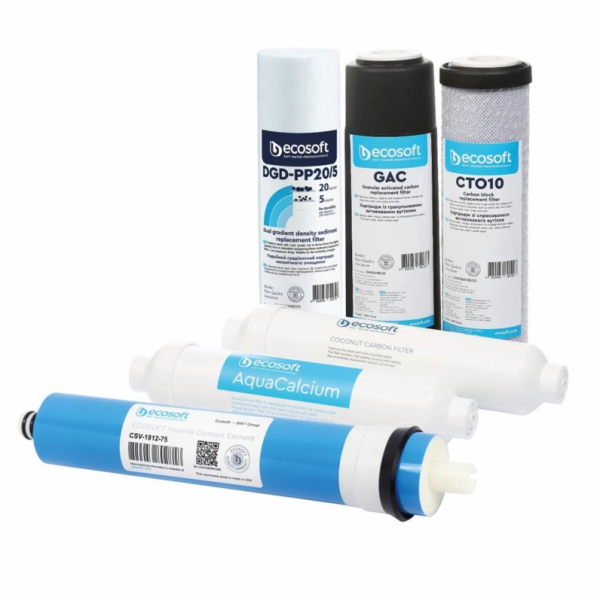 Sada filtračních patron Ecosoft AquaCalcium, 10"