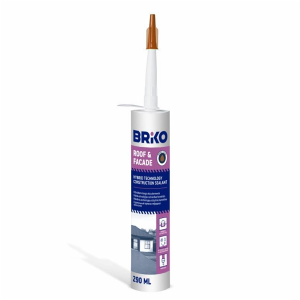 Tmel BRIKO STŘECHA / FASÁDA, 290 ml, hnědý