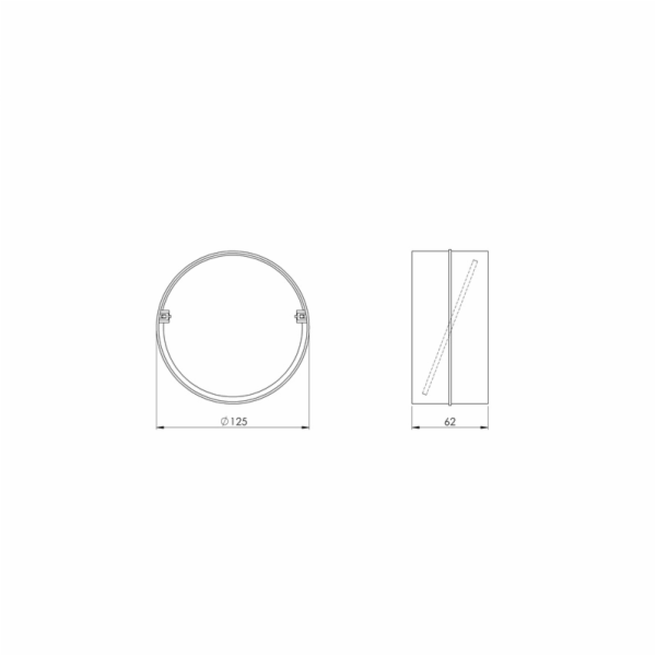 Větrací rozpěrka EUROPLAST AV125, D125 mm