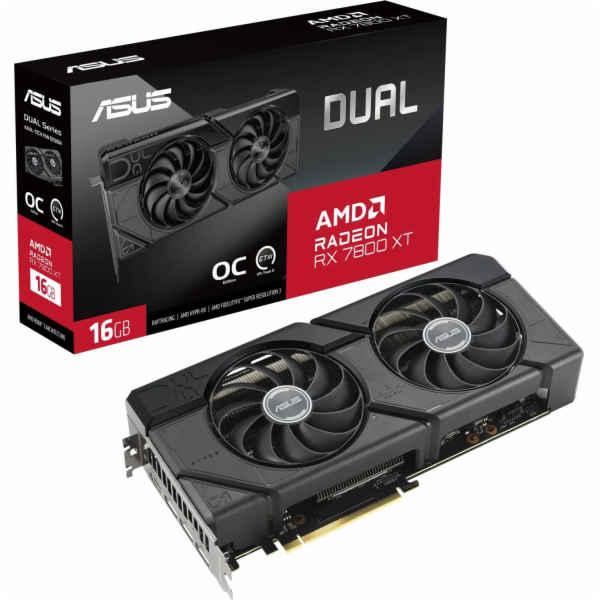 ASUS Radeon RX 7800 XT DUAL OC, grafická karta