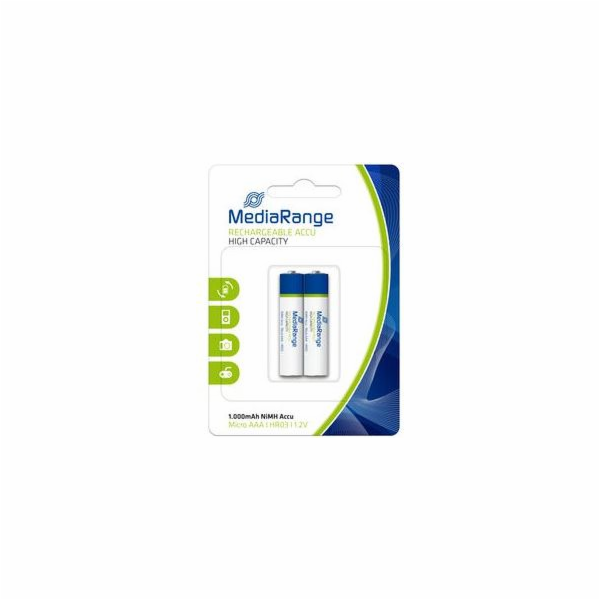 Baterie MediaRange AAA / R03 1000mAh 2 ks.