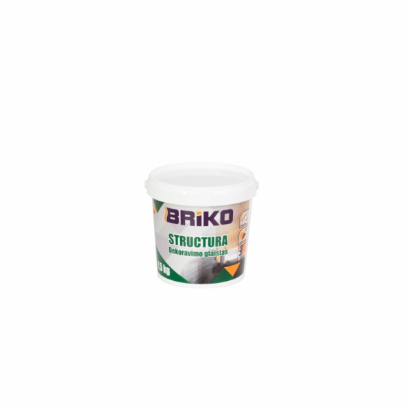 Zdobící tmel Briko Structura, bílý, 1,5 kg