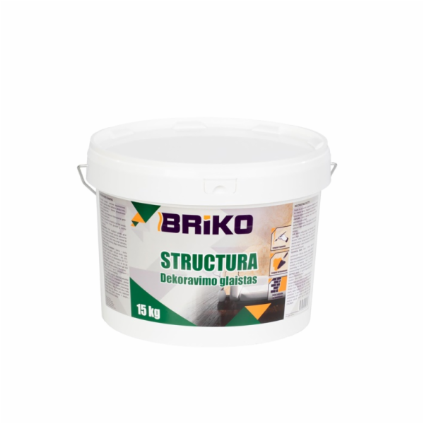 Zdobící tmel Briko Structura, bílý, 15 kg