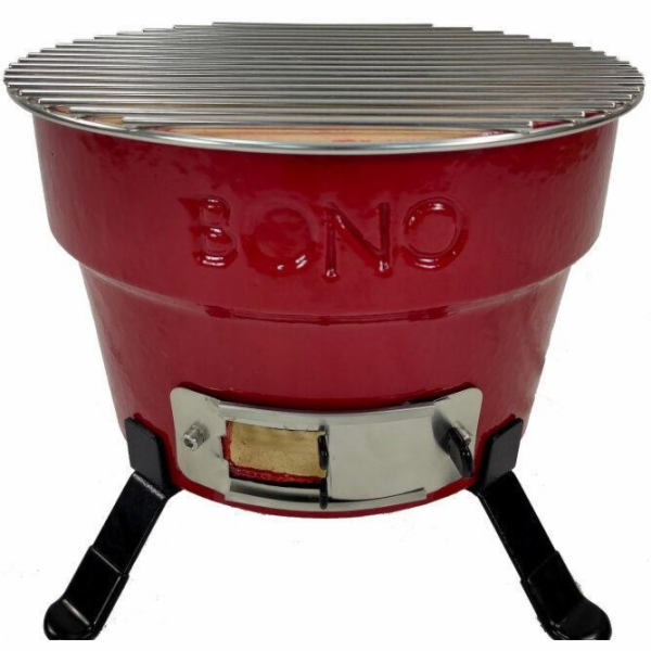 Gril KAMADO BONO HIBACHI, 31 cm, červený