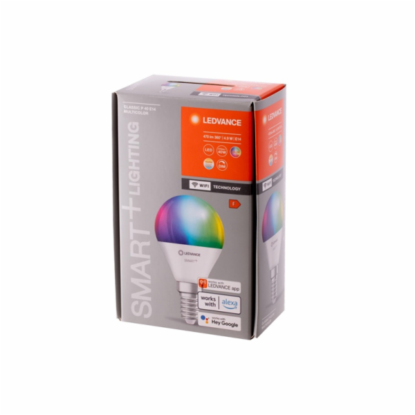 LEMP LED WIFI P40 E14 4,9W 470LM RGBW