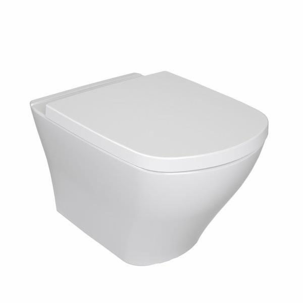 Závěsné WC s poklopem CLASSIC RIMOFF, 440×530 mm