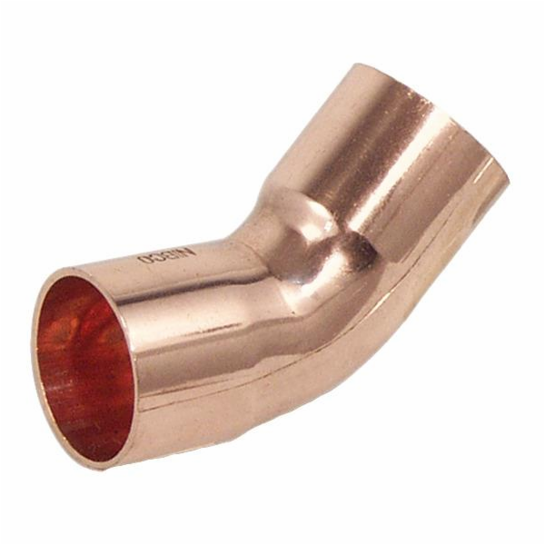 Měděné koleno NIBCO 5041022, 45° V/V, 22 mm