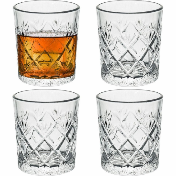 Sklenice broušené whiskey EXCELLENT sada 4 ks KO-YE6300830