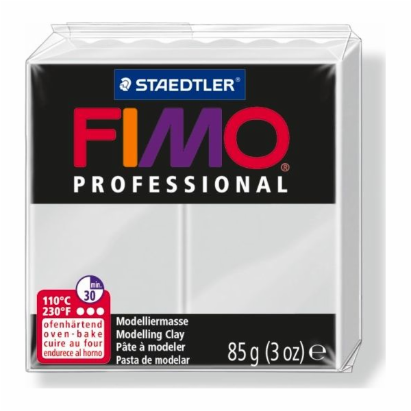Fimo termosetová hlína Professional světle šedá 85g