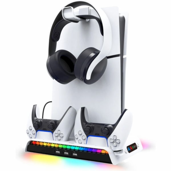 iPega P5S006 Multifunkční Nabíjecí RGB Stojan s Chlazením...