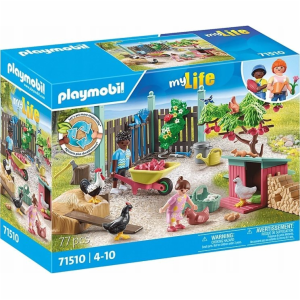 PLAYMOBIL 71510 City Life Malá slepičí farma na zahradě m...