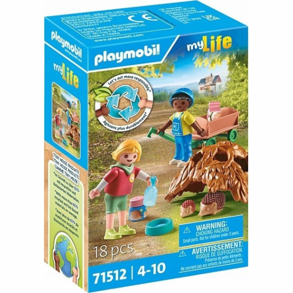 PLAYMOBIL 71512 City Life Péče o ježčí rodinku, stavebnice