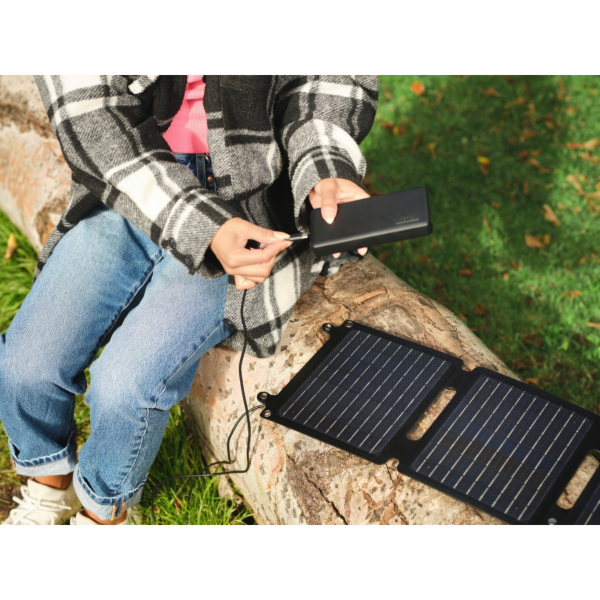 TRUST Solární panel ZUNY 20W, přenosný, 1xUSB-A, 1xUSB-C
