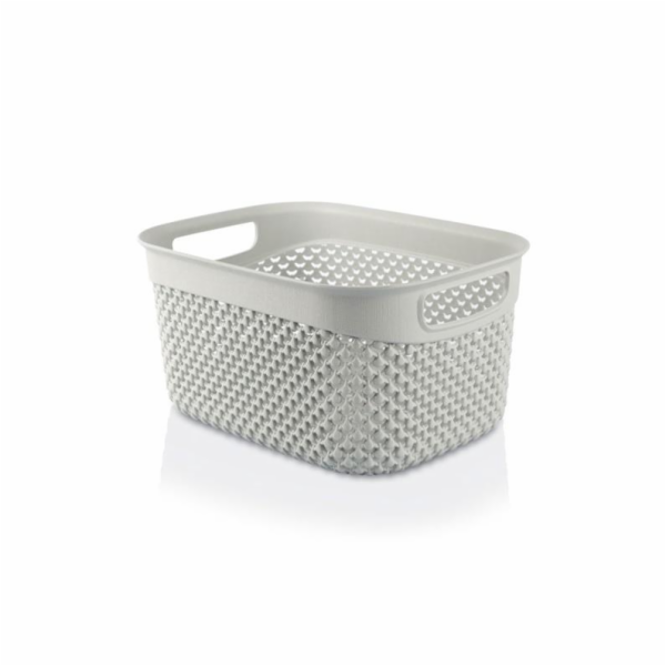 Koš DROP 3,3 l, šedý, 23x17x12 cm