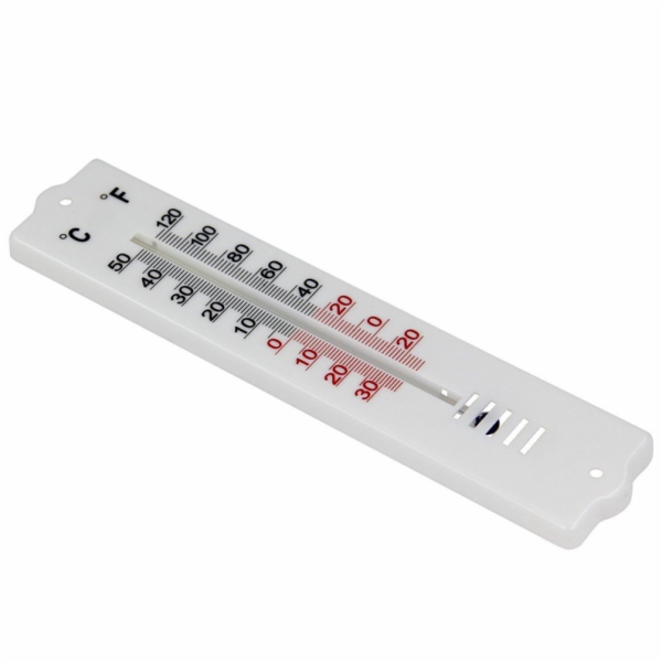 Teploměr pokojový/venkovní OKKO ZLS-116, bílý