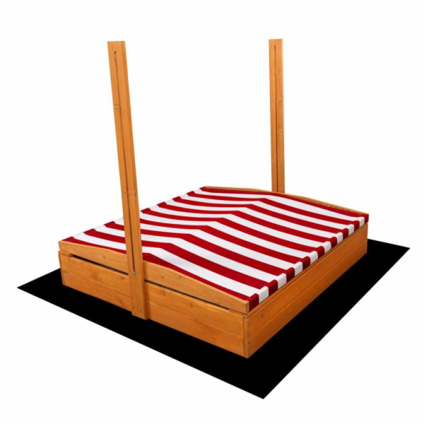 Dětské dřevěné pískoviště se stříškou Baby Mix 120x120 cm...