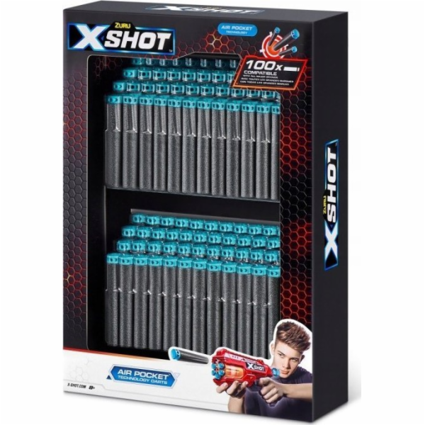 X-Shot 100-balení náhradních šipek, šipkový blaster