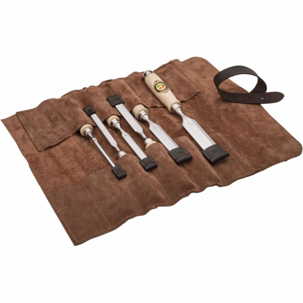 Kirschen Firmer Chisel Set 6pcs. Leather Bag 6-10-12-16-2...