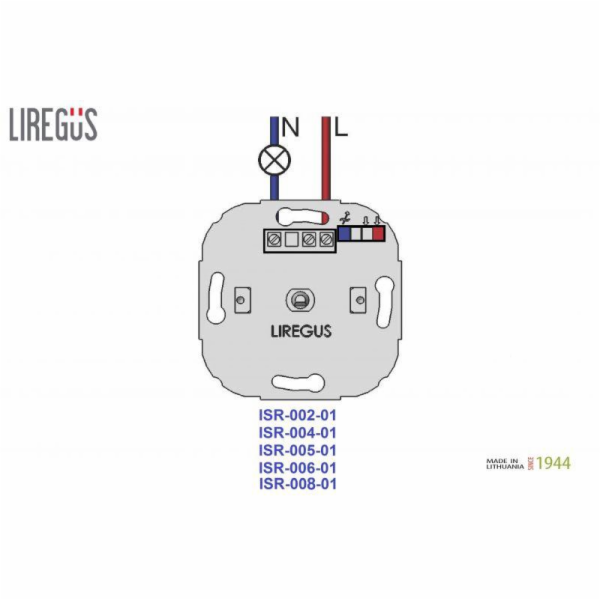 Regulátor světla LIREGUS RETRO, barva hnědá