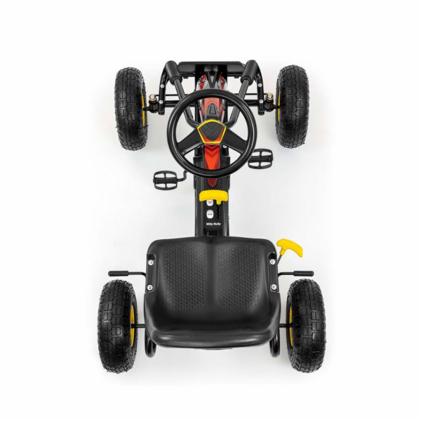 Dětská šlapací motokára Go-kart Milly Mally Thor černá