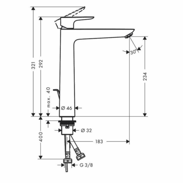 Hansgrohe sprchová baterie baterie talis-e. 240 71716670