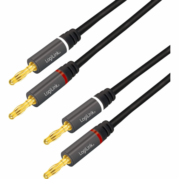 LogiLink Banan x2 - Banan x2 kabel 5m černý (CA1211)