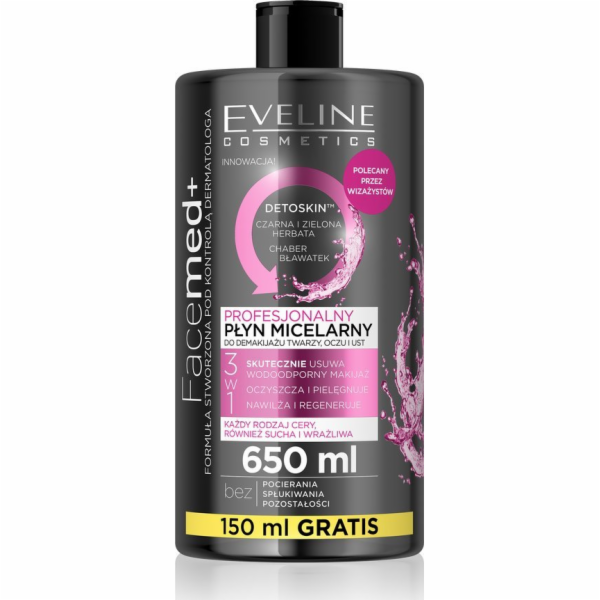 Eveline obličejová micélalrny tekutina 650 ml