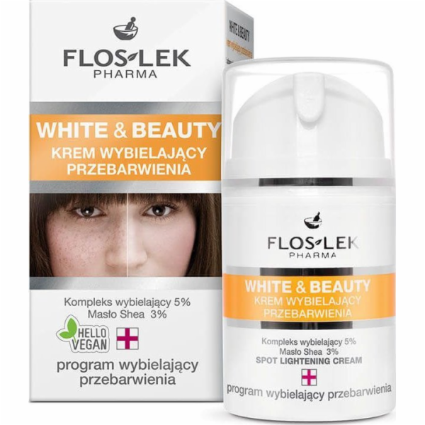 Floslek White and Beauty Discoloration bělící krém 50 ml