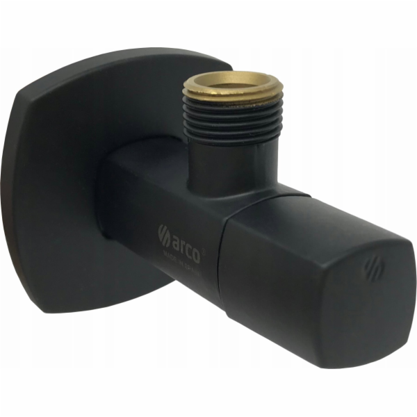 Rohový ventil A-80, černý matný 1/2"X1/2"