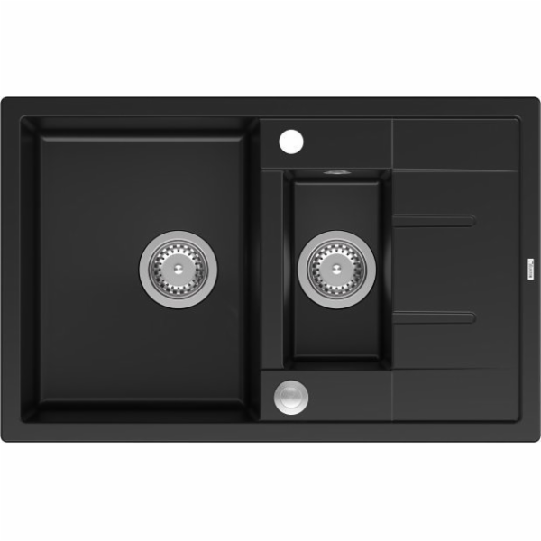 GraniteQ dřez MORGAN 156 GraniteQ dřez z čistého uhlíku s...