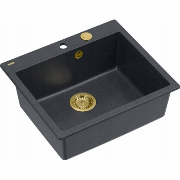 GraniteQ dřez MORGAN 110 GraniteQ černý diamantový dřez s...