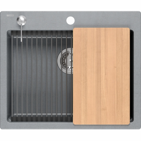 Graniteq Quadron Sink Kurt 110 | Šedý šedý kuchyňský dřez...