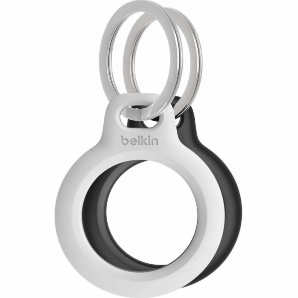 Bezpečný držák klíčů Belkin pro AirTag - 2 balení, bílý