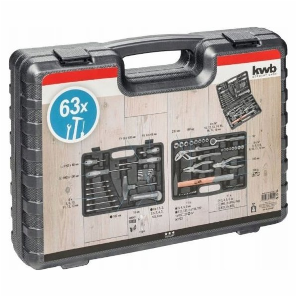 Sada nářadí Einhell SADA NÁŘADÍ V KOUPELU 63 PRVKŮ. 49375500