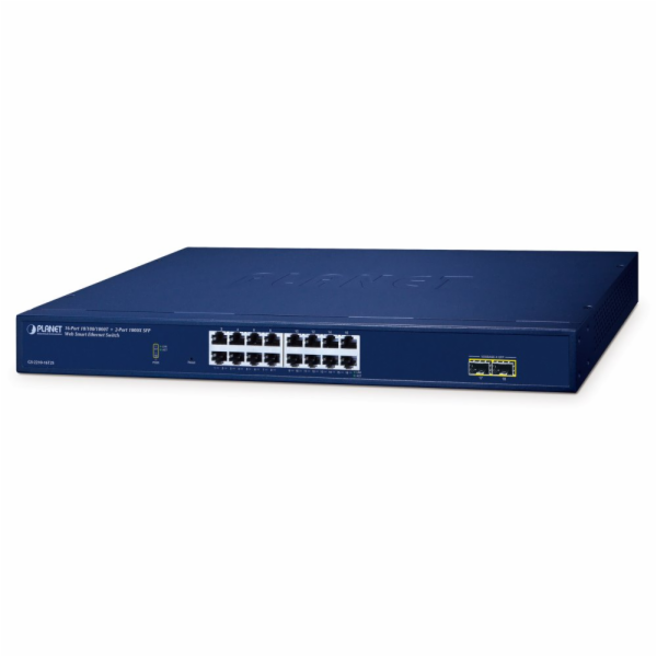 Planet GS-2210-16T2S WEBsmart L2 switch, 16x1Gb, 2x1Gb SF...