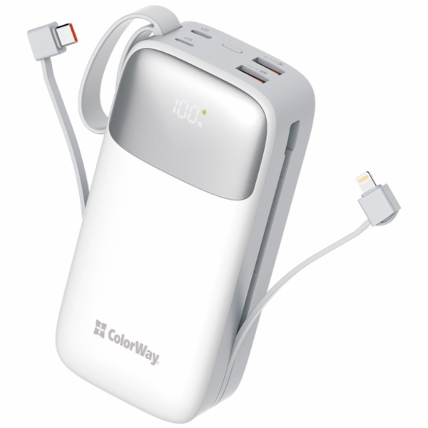 COLORWAY powerbanka/ 30 000mAh/ 1x USB QC3.0/ USB-C/ Ligh...