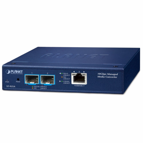 Planet XT-925A průmyslový konvertor, 1x10GBase-T - 2x10GB...