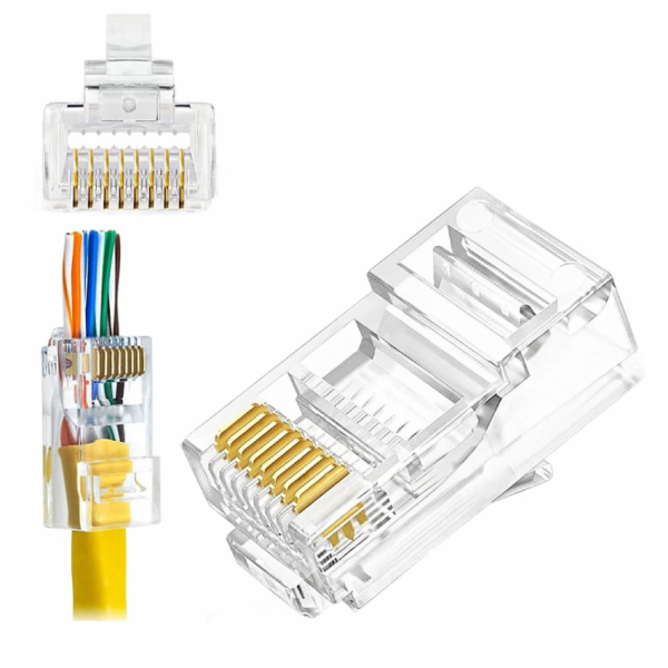 W-Star Konektor UTP RJ45EZ Cat6 1000ks 3U pozlacený 6SLD ...