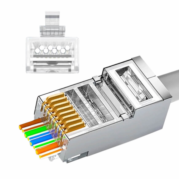 W-Star Konektor FTP RJ45EZ Cat6A 1000ks 3U pozlacený 6SLD...