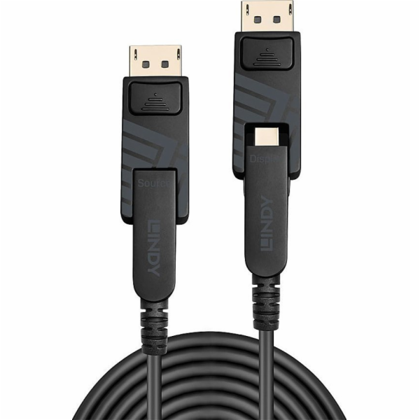 Kabel Lindy Fiber Optic Hybrid Mini DisplayPort 1.4
