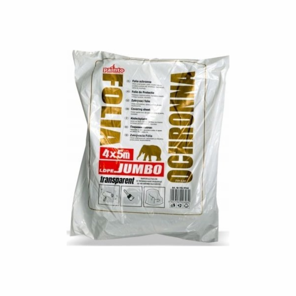 Painto malířská fólie MALÍŘSKÁ FÓLIE 4*5 JUMBO THICK TRAN...