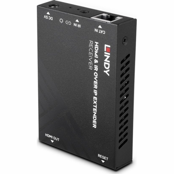 Lindy HDMI & amp; IR přes IP přijímač - kabel - zvuk/mult...
